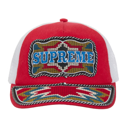 Supreme Western Embroide Mesh Back 5-Panel 'Red'