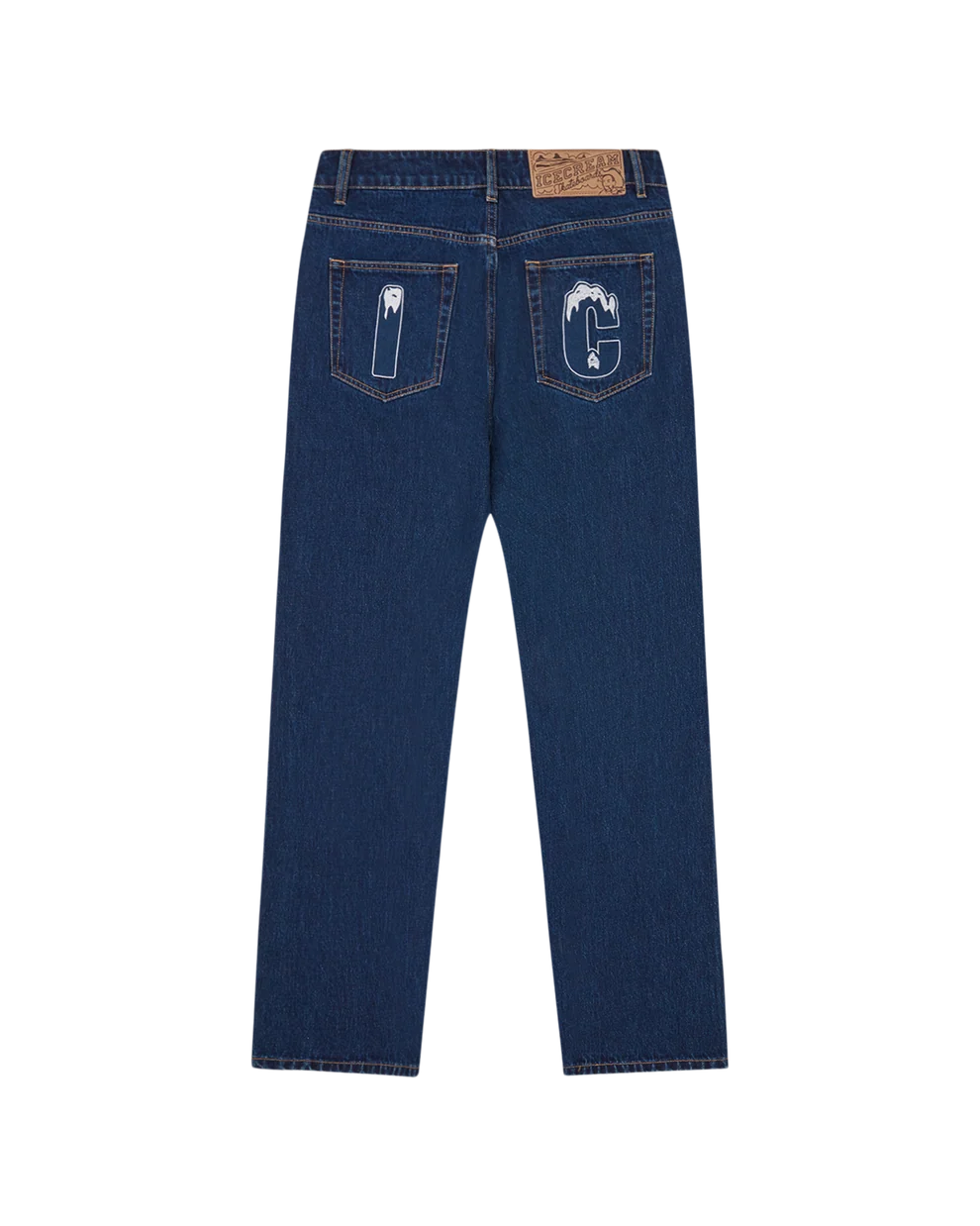 ICECREAM  crystal running dog denim pants