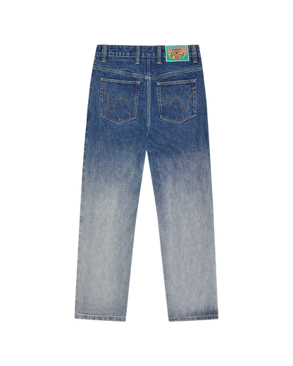 ICECREAM Fade Out Running Dog Double Scoop Pants in Denim