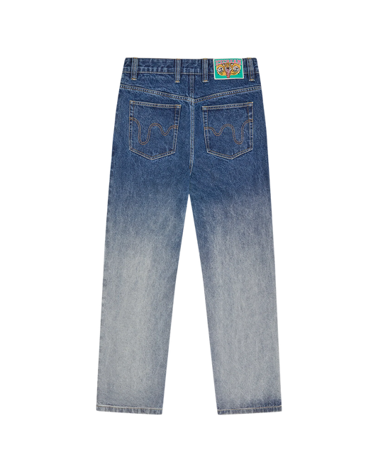 ICECREAM Fade Out Running Dog Double Scoop Pants in Denim
