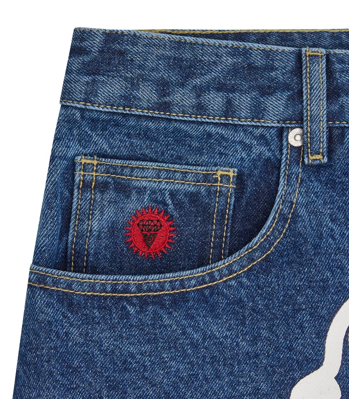 ICECREAM running dog triple scoop denim shorts