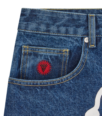 ICECREAM running dog triple scoop denim shorts
