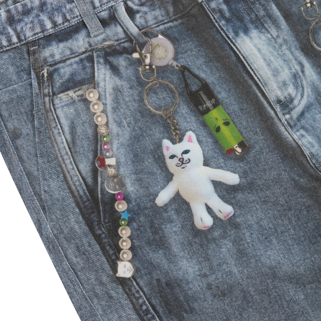RIPNDIP Pants  Real Straight Leg Denim Pants (Light Wash)