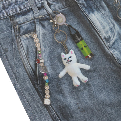 RIPNDIP Pants  Real Straight Leg Denim Pants (Light Wash)