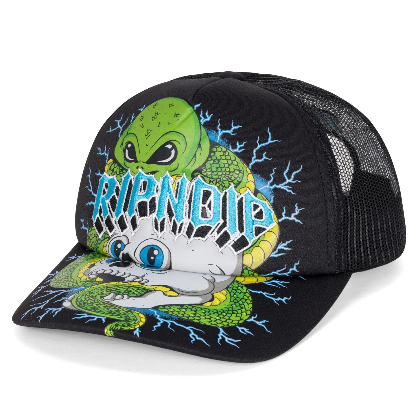 Ripndip Skull and Bones Trucker Hat (Black)