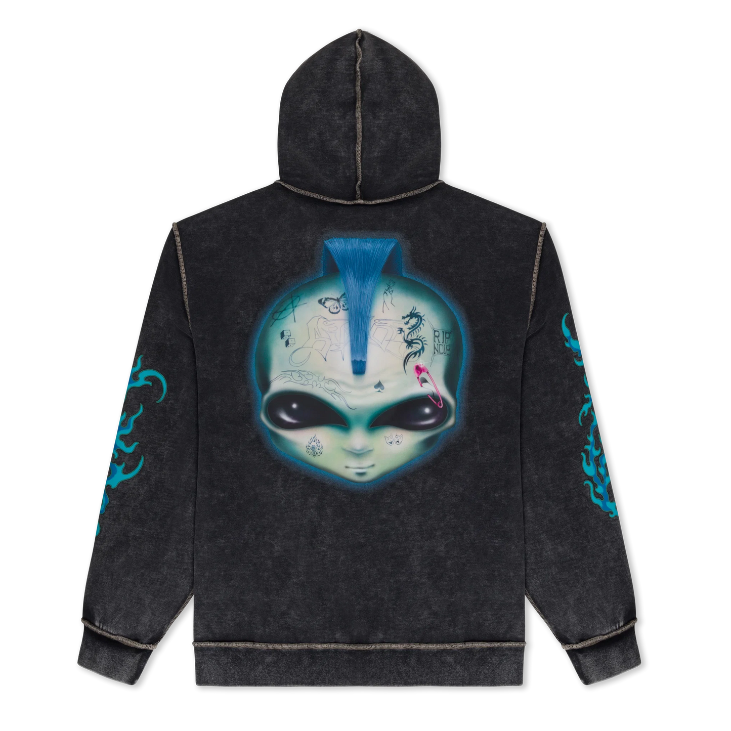 Ripndip Squabble Up Hoodie (Black Vintage Wash)