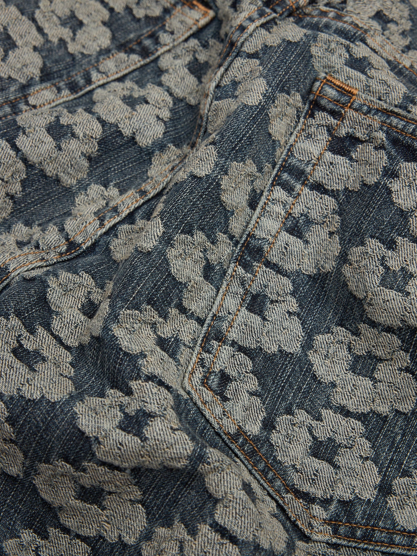 Denim Tears Baggy Jacquard Wreath Denim Pant