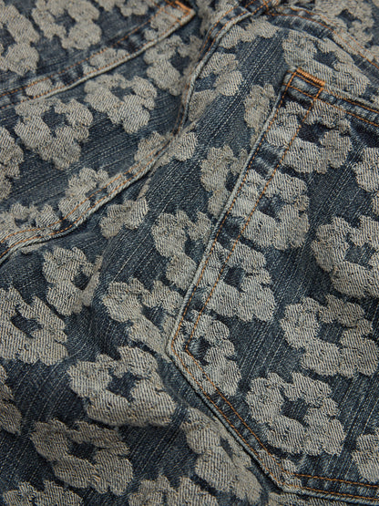 Denim Tears Baggy Jacquard Wreath Denim Pant