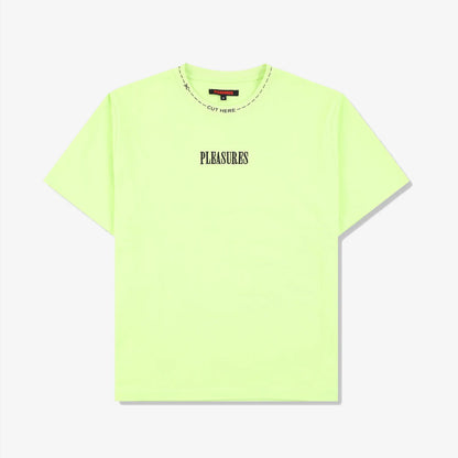 Pleasures Cut Here Heavyweight Shirt 'Lime'