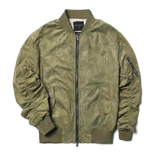 Lifted Anchors Suede Bird Bomber Jacket