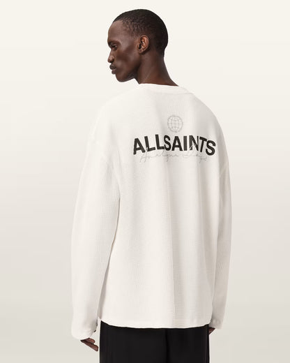 All Saints Emblem Oversized Long Sleeve T-Shirt