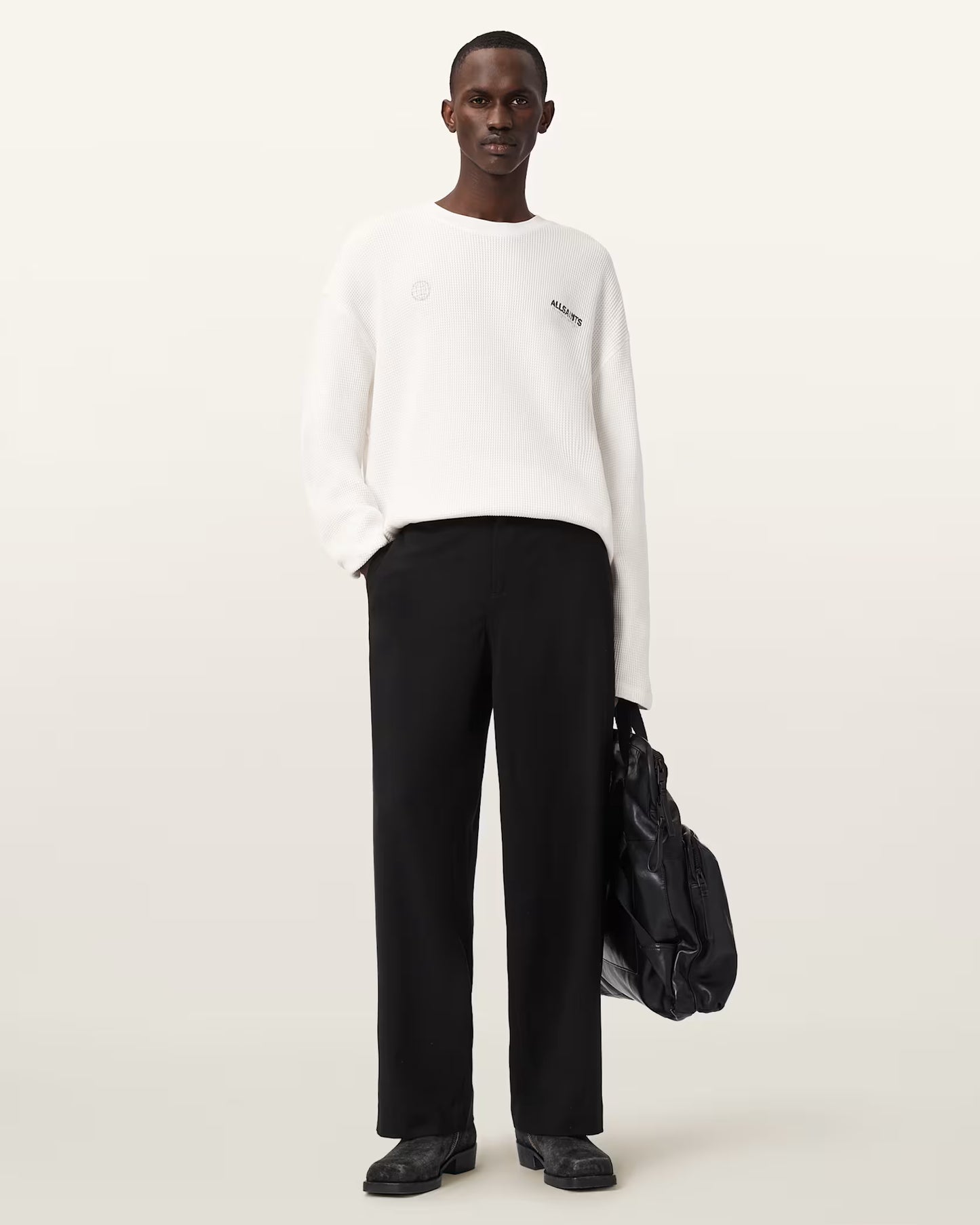 All Saints Emblem Oversized Long Sleeve T-Shirt