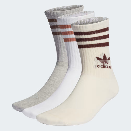 ADIDAS Mid Cut Crew Socks 3 PARES, medias