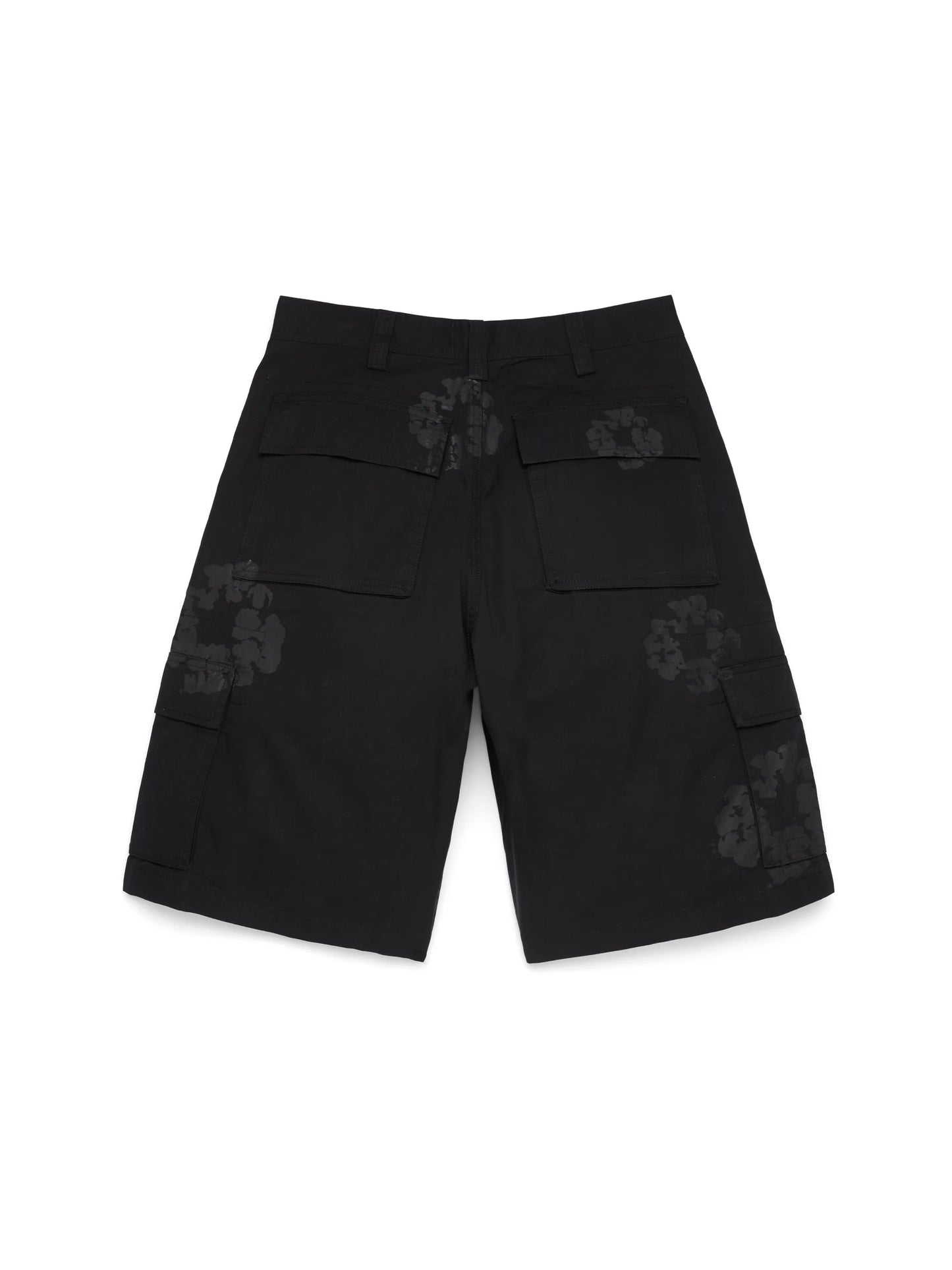 Denimtears Mono Wreath Cargo Short Black