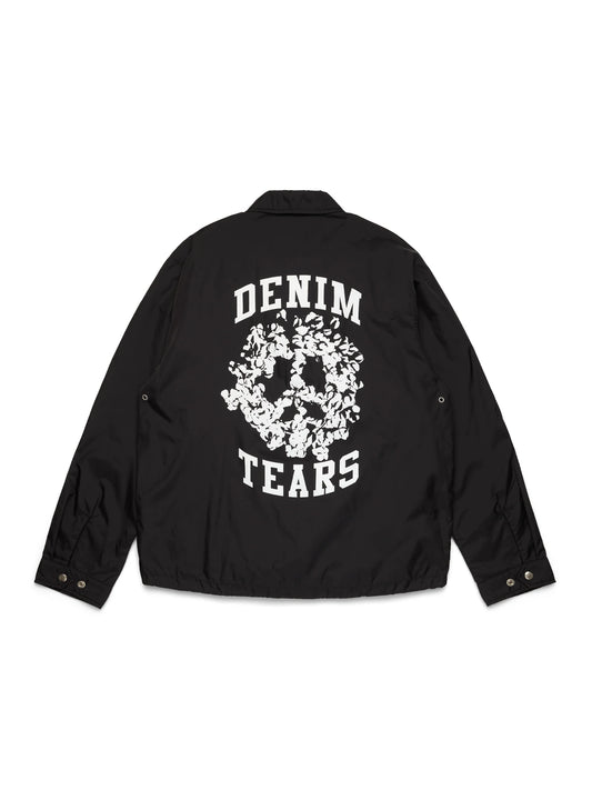 Denimtears Peace Wreath Coaches Jacket Black