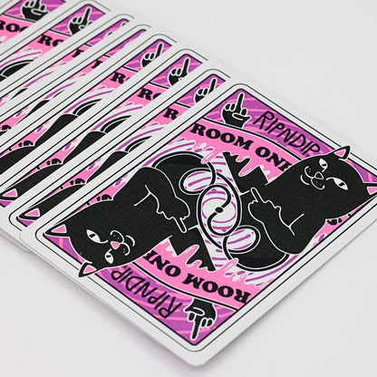 Ripndip Room One X RIPNDIP Playing Cards (Pink Jermal)