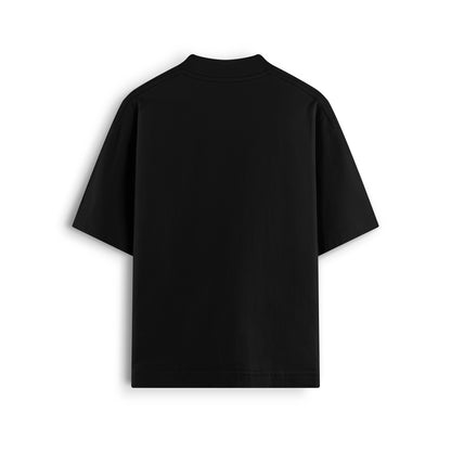 Sassy Classy DR02 Triple Black Oversized Heavyweight Tee