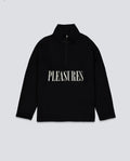 Sudadera Pleasures Onyx Half Zip Polar Fleece Negro