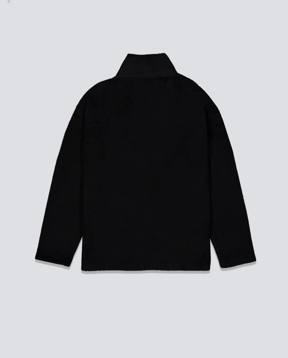 Sudadera Pleasures Onyx Half Zip Polar Fleece Negro
