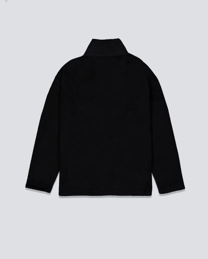 Sudadera Pleasures Onyx Half Zip Polar Fleece Negro