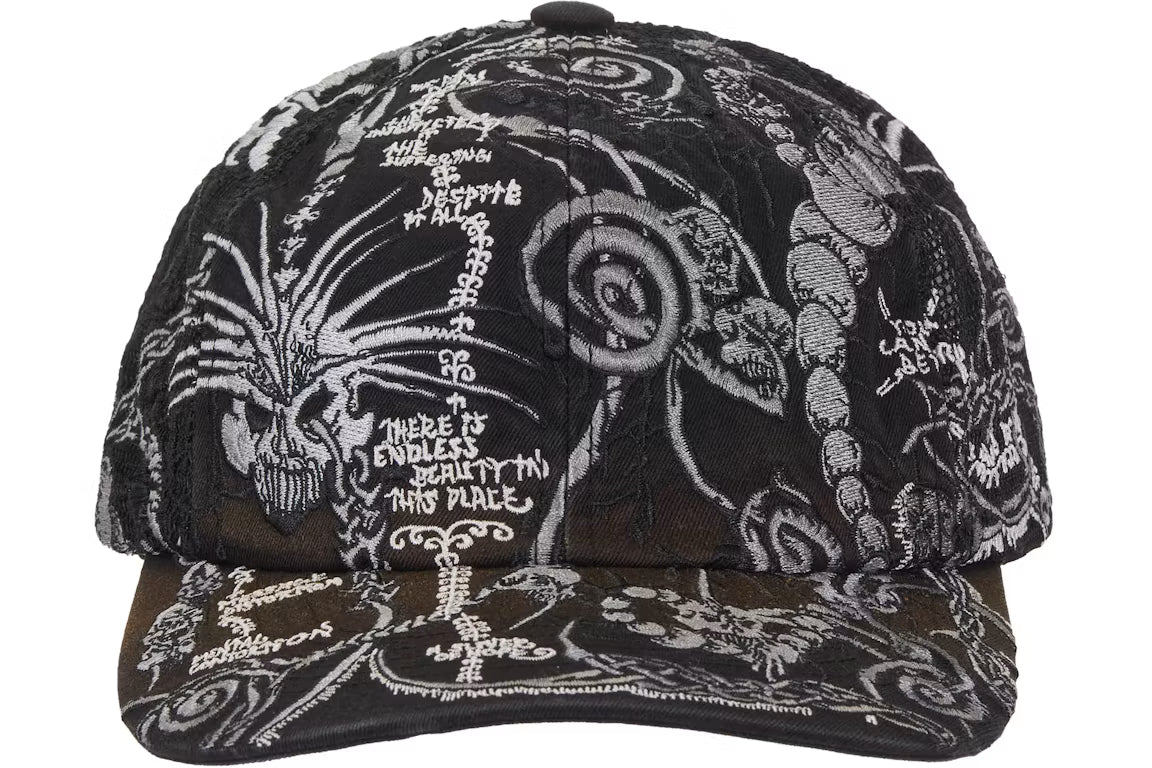 Supreme Wombat Embroidered Mesh Back 6-Panel 'Black'