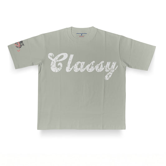 Sassy Classy DR02 Enhanced 13 Beige Heavyweight Boxy Fit Tee