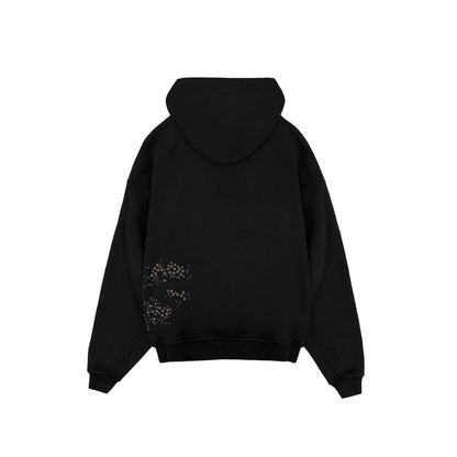 SASSY CLASSY "Bling Sassy" Triple Black OVersize French Terry Hoodie