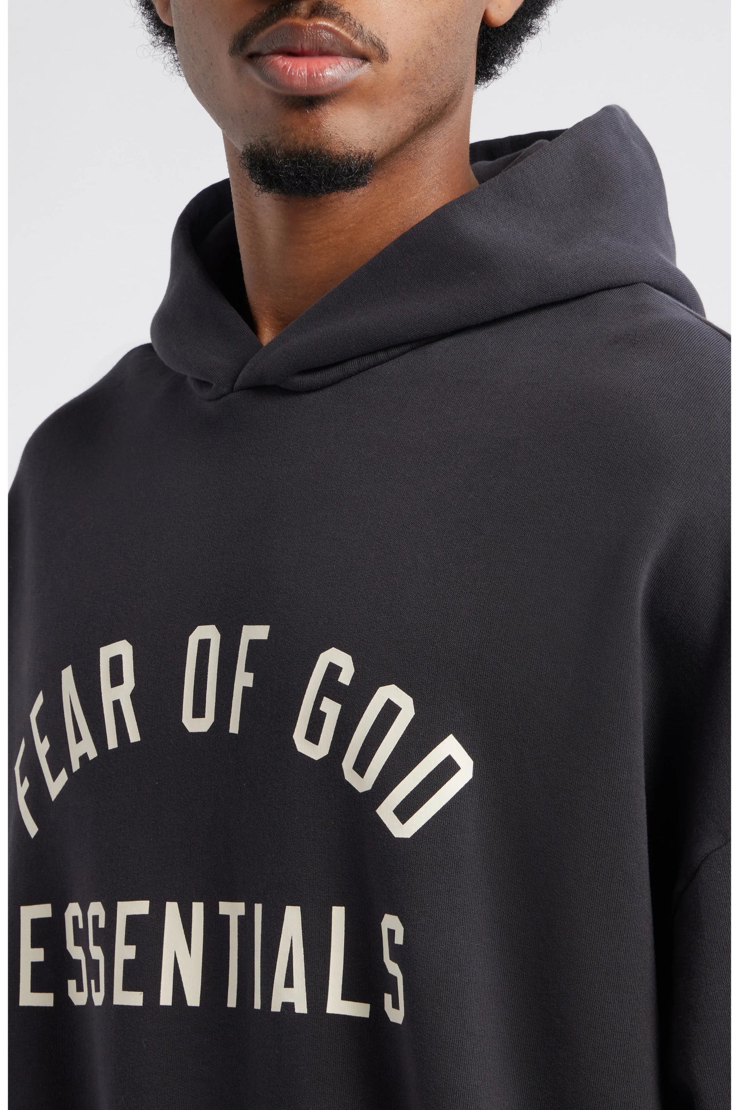Fear of God Essentials '90s Fit Cotton Logo Hoodie