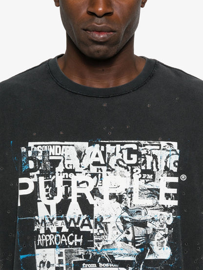 Purple Brand Collage Tee