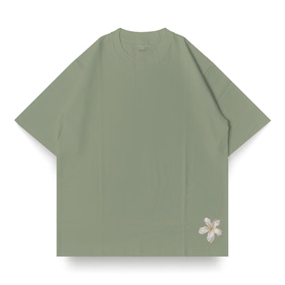 SASSY CLASSY "Beach on Beach on Beach & Bitches" Heavyweight Oversize tee apple green