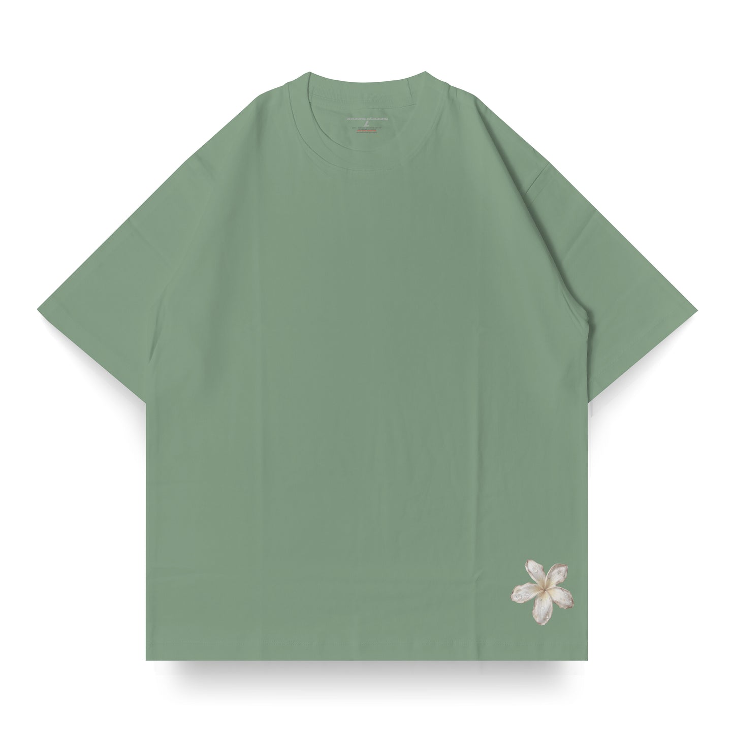 SASSY CLASSY "Beach on Beach on Beach & Bitches" Heavyweight Oversize tee apple green