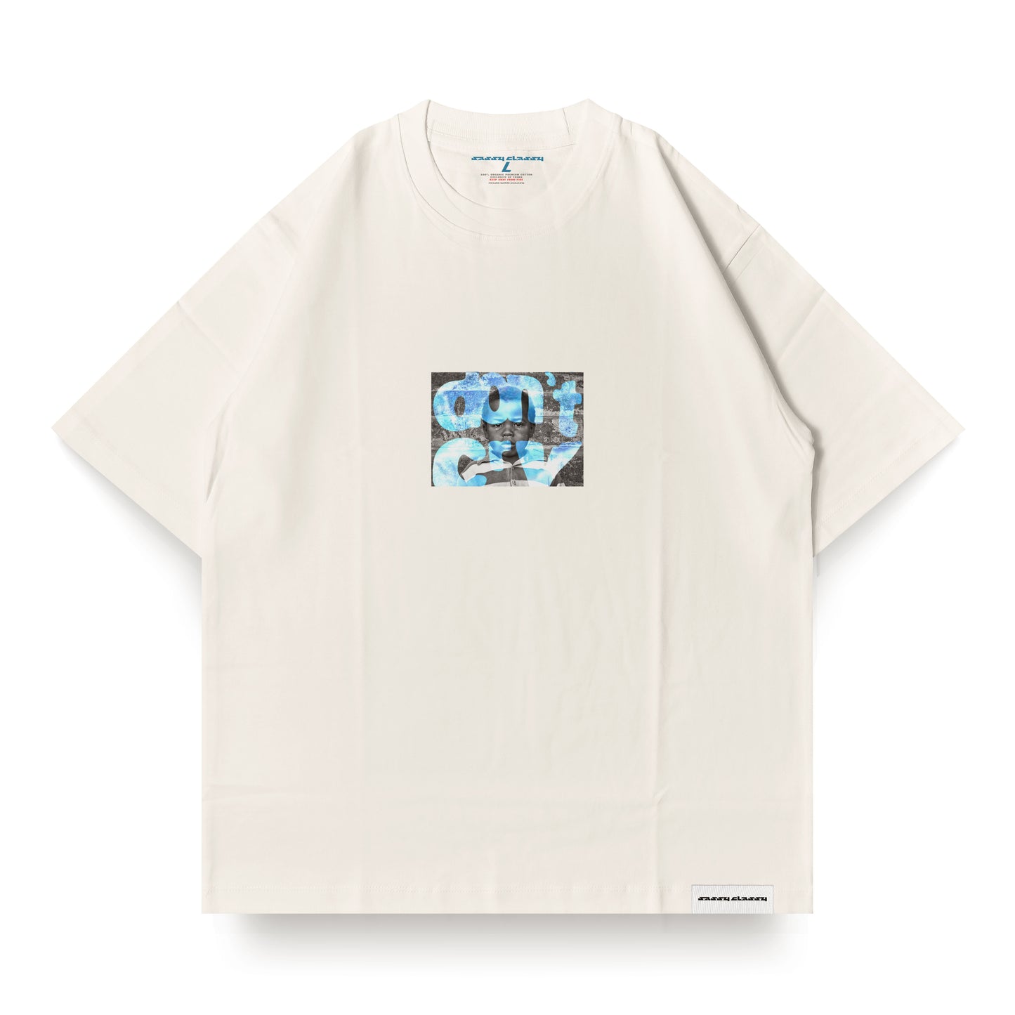 Sassy Classy DR01 pearl oversized tee "boys don't cry"