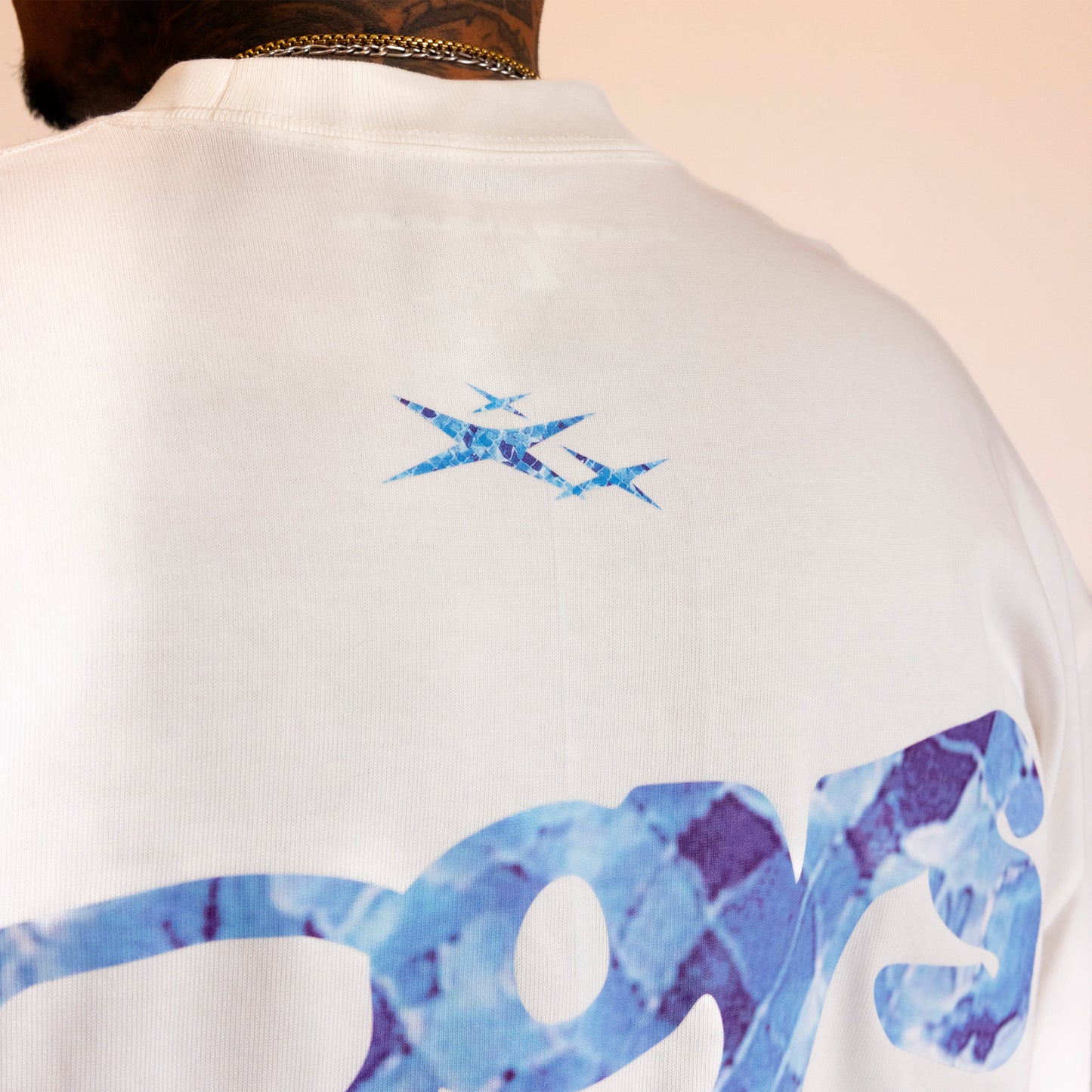 Sassy Classy DR01 pearl heavyweight oversized tee "boys don't cry"