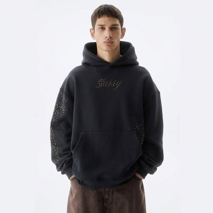 SASSY CLASSY "Bling Sassy" Triple Black OVersize French Terry Hoodie