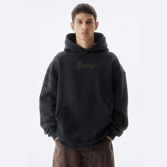 SASSY CLASSY "Bling Sassy" Triple Black OVersize French Terry Hoodie