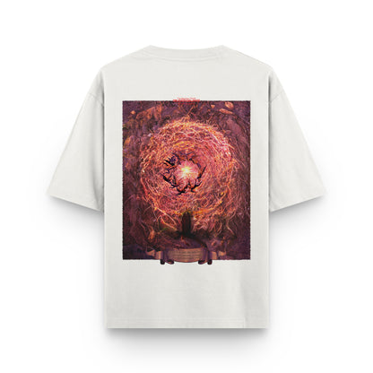 DELICATE BALANCE "La Divina Commedia" Oversize Heavyweight Pearl Tee