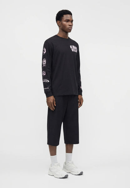 Billionaire Boys Club  multi logo ls t-shirt