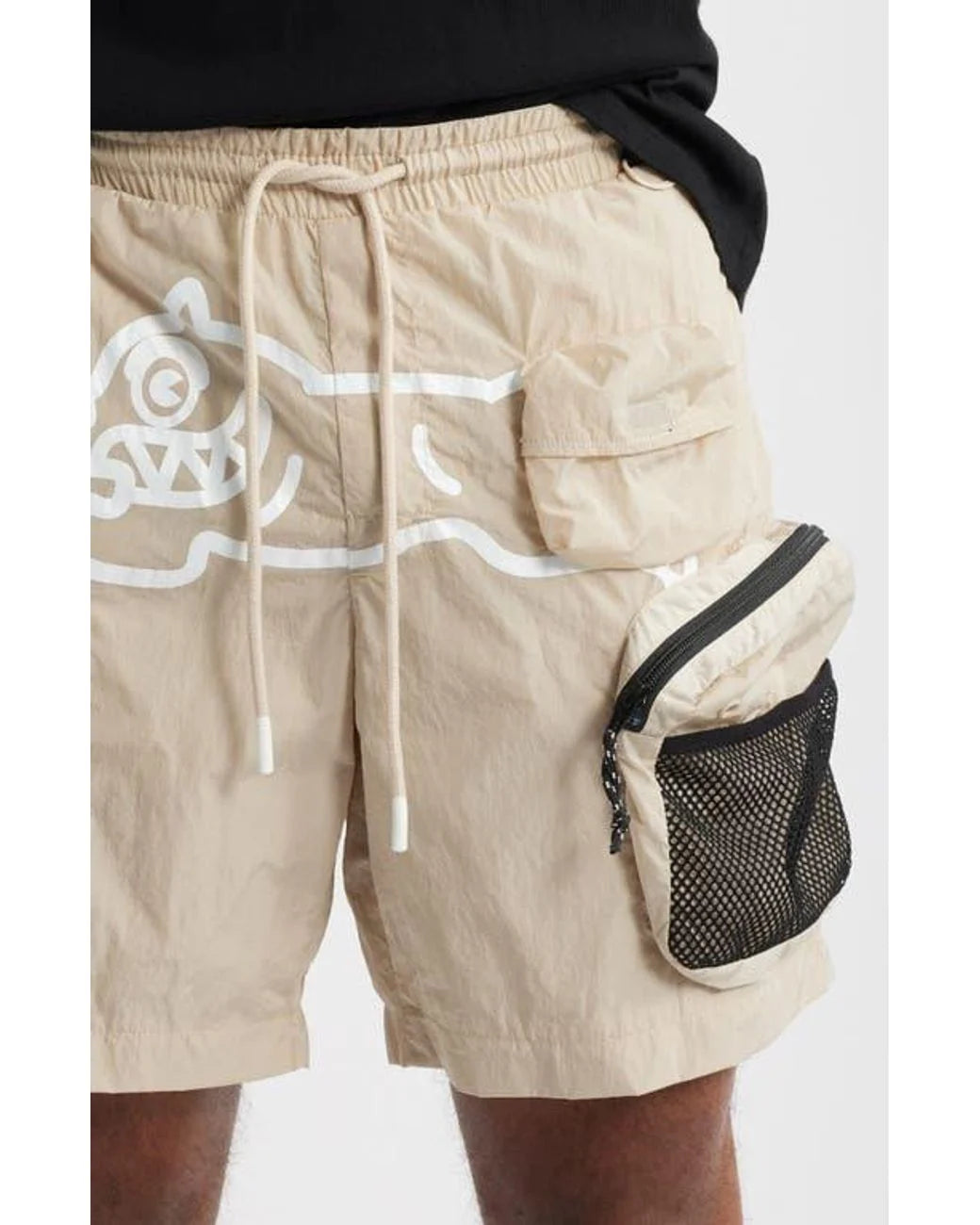 ICECREAM Running Dog Graphic Cargo Hiker Shorts