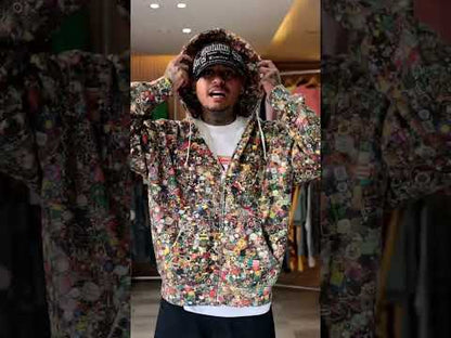 Supreme x Mike Kelley Zip Up Hooded Sweatshirt 'Multicolor'
