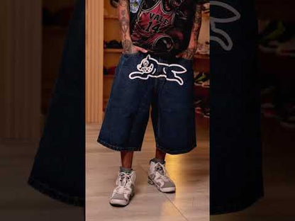 ICECREAM running dog triple scoop denim shorts