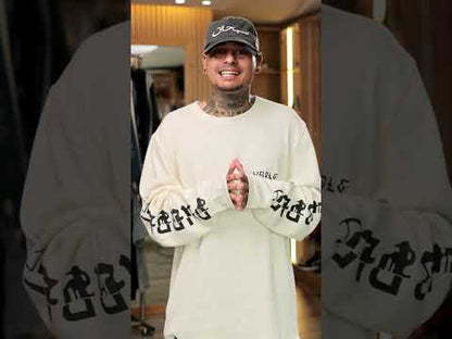 Purple Brand Long Sleeve Waffle Knit Logo Tee