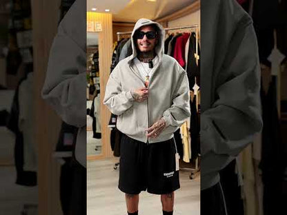 Fear of God Essentials Embossed Classic Fleece Zip-Up Hoodie