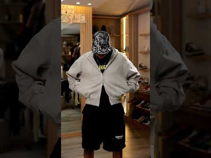 Fear of God Essentials Smoke Grey Classic Fleece Zip Up Hoodie
