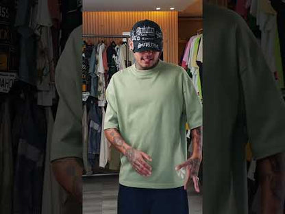 SASSY CLASSY "Beach on Beach on Beach & Bitches" Heavyweight Oversize tee apple green