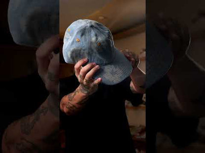 Denim Tears Mono Cotton Wreath Raw Denim Cap Light Wash