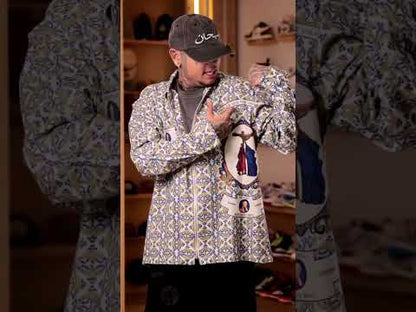 Supreme Devotion Flannel Zip Up Shirt 'White'