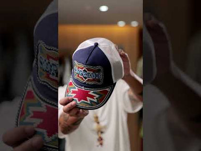 Supreme Western Embroidered Mesh Back 5-Panel Navy