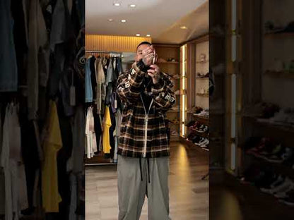 PLEASURES Career Contrast Plaid Hoodie