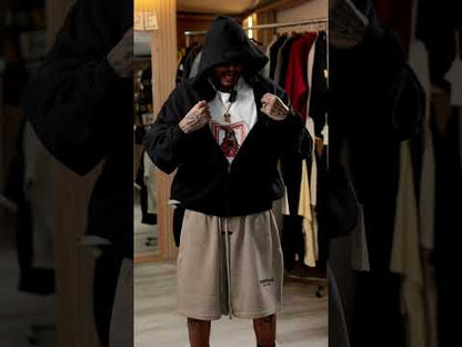 Fear of God Essentials Embossed Classic Fleece Zip-Up Hoodie