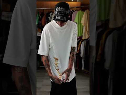 PALM ANGELS Flame Palm pure cotton T-shirt